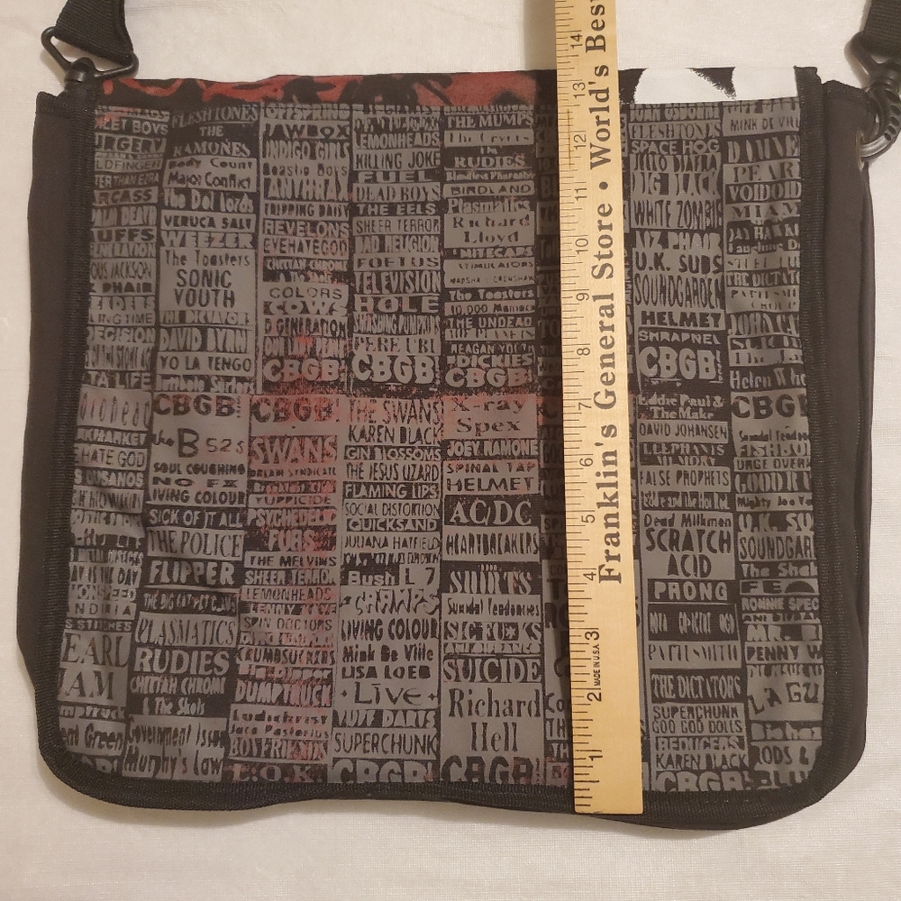 CBGB - Punk Rock Club Messenger Bag. Unisex. - Picture 4 of 8